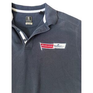 Budweiser BMW sponsor Embroidered Polo Shirt XL Gear For Sports  Blue